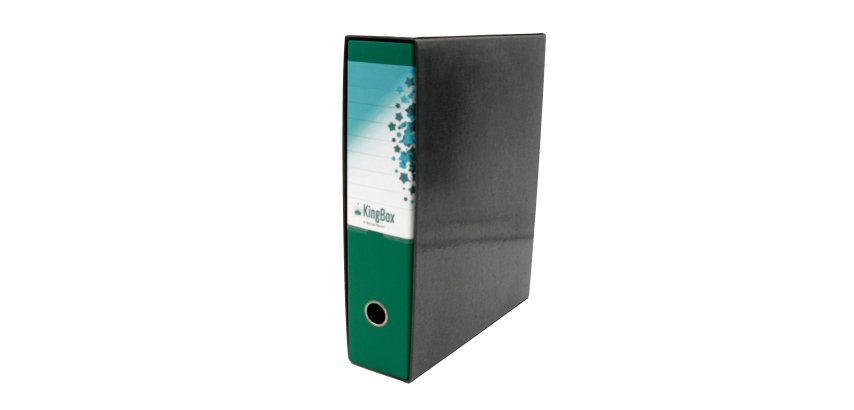 Registratore Kingbox - dorso 8 cm - protocollo 23 x 33 cm - verde - Starline