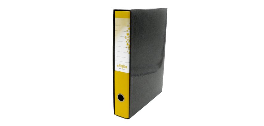Registratore Kingbox - dorso 5 cm - protocollo 23 x 33 cm - giallo - Starline