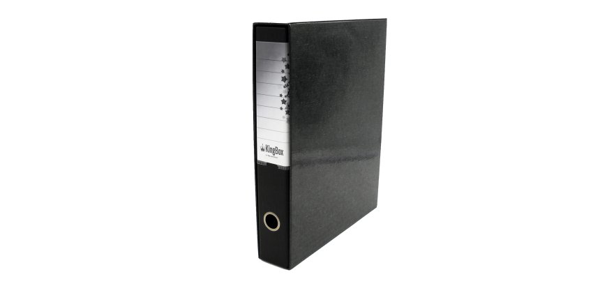 Registratore Kingbox - dorso 5 cm - protocollo 23 x 33 cm - nero - Starline