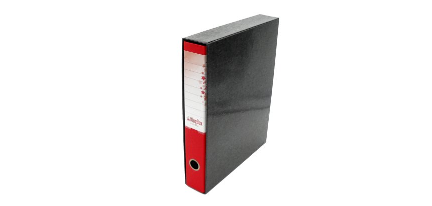 Registratore Kingbox - dorso 5 cm - protocollo 23 x 33 cm - rosso - Starline