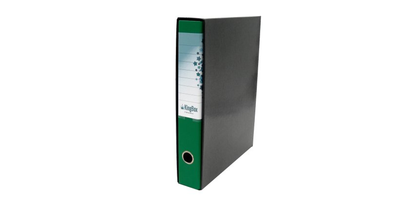 Registratore Kingbox - dorso 5 cm - protocollo 23 x 33 cm - verde - Starline