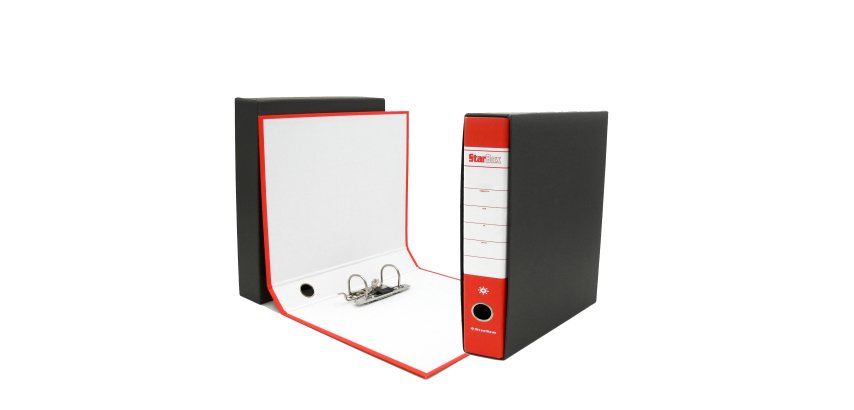 Registratore Starbox - dorso 5 cm - commerciale 23 x 30 cm - rosso - Starline