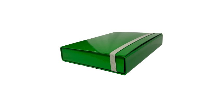 Cartella progetto - con elastico - dorso 5 cm - verde - Starline