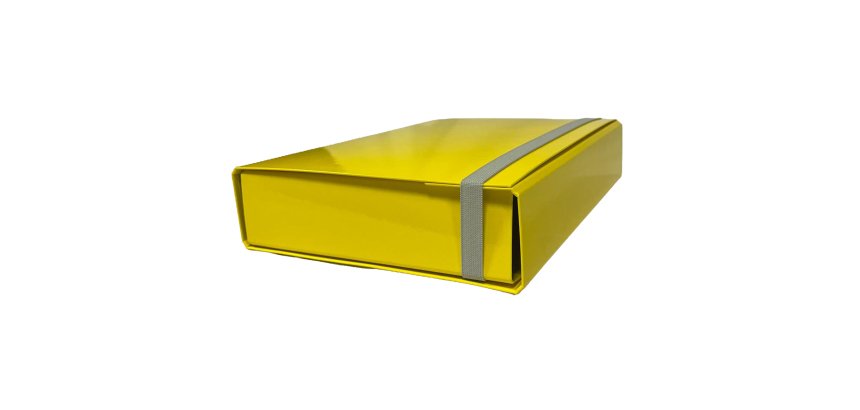 Cartella progetto - con elastico - dorso 7 cm - giallo - Starline