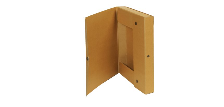 Scatola progetto - dorso 4 cm - 25 x 35 cm - cartone riciclato FSC - avana - Starline