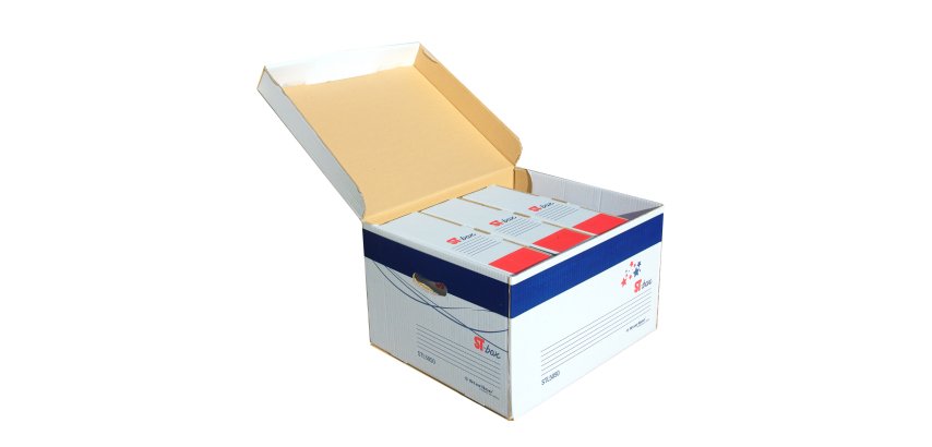 Scatola archivio ST-box - con coperchio - 37,5 x 42,5 x 26,5 cm - Starline