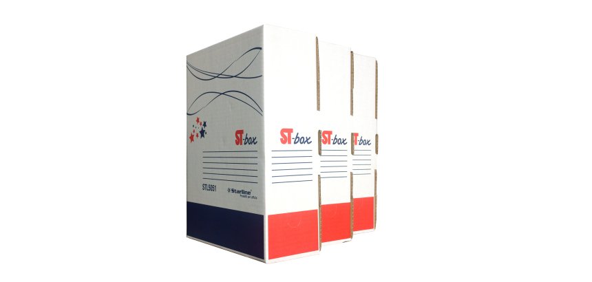 Scatola archivio ST-box - 35,5 x 26 x 9 cm - bianco - Starline