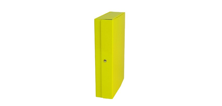 Scatola progetto Glossy - dorso 10 cm - giallo - Starline