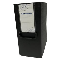 Scatola archivio con maniglia - dorso 16 cm - 25 x 35 cm - nero - Starline