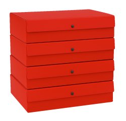 Scatola progetto - dorso 6 cm - rosso - Starline