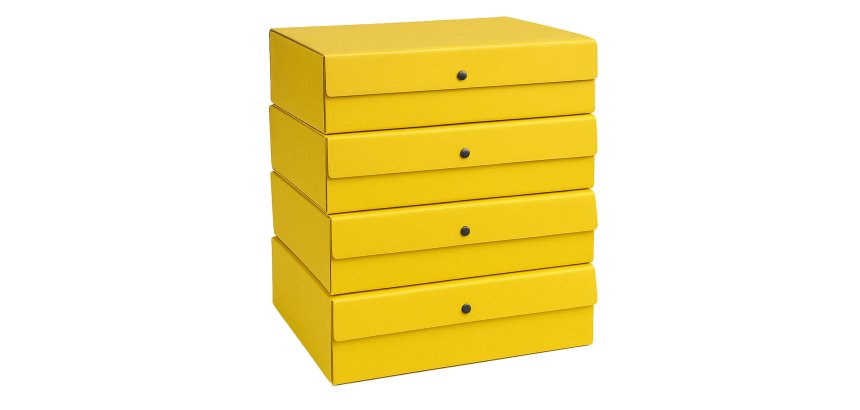 Scatola progetto - dorso 8 cm - giallo - Starline