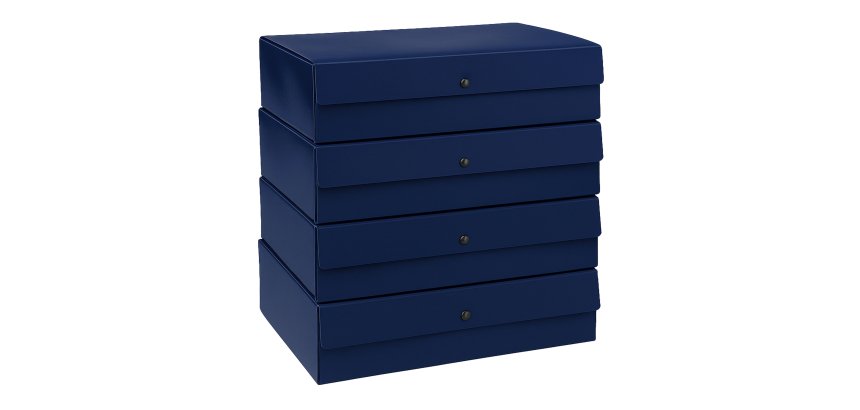 Scatola progetto - dorso 12 cm - blu - Starline