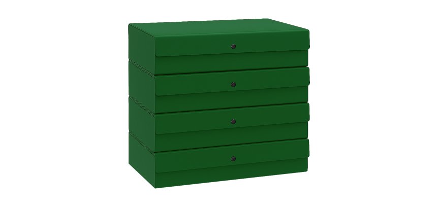 Scatola progetto - dorso 12 cm - verde - Starline