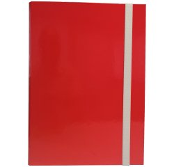 Cartella progetto - con elastico - dorso 3 cm - rosso - Starline
