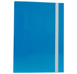 Cartella progetto - con elastico - dorso 3 cm - azzurro - Starline