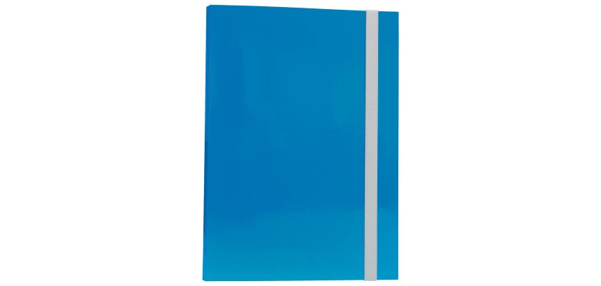 Cartella progetto - con elastico - dorso 3 cm - azzurro - Starline