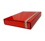 Cartella progetto - con elastico - dorso 5 cm - rosso - Starline