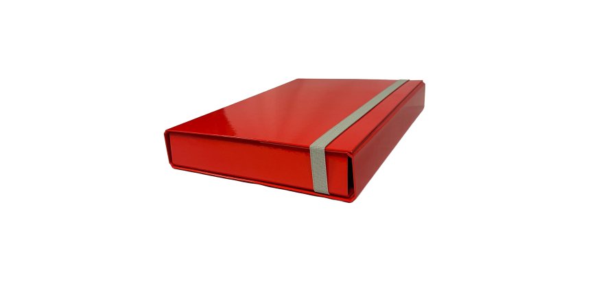 Cartella progetto - con elastico - dorso 5 cm - rosso - Starline