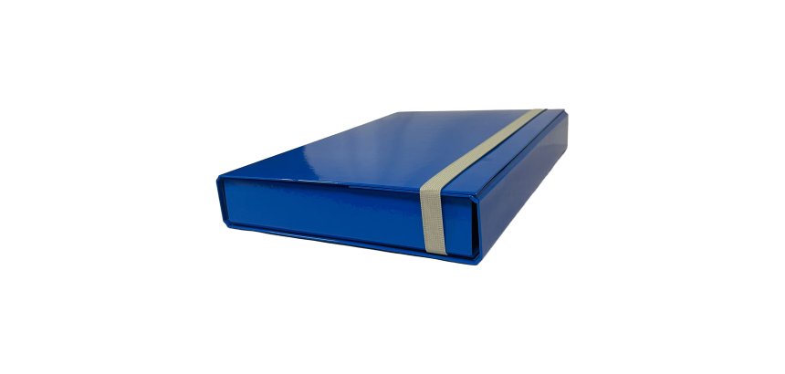 Cartella progetto - con elastico - dorso 5 cm - azzurro - Starline