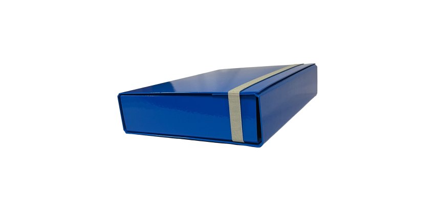 Cartella progetto - con elastico - dorso 7 cm - azzurro - Starline