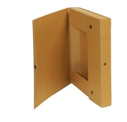 Scatola progetto - dorso 8 cm - 25x35 cm - cartone FSC - avana - Starline