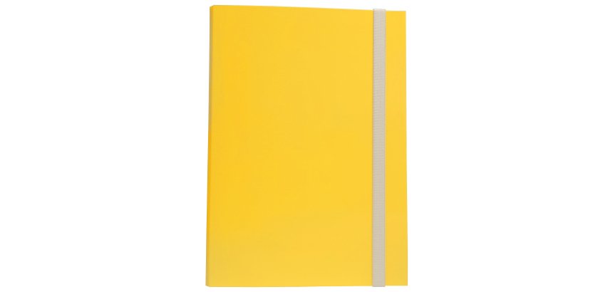 Cartella progetto - con elastico - dorso 3 cm - giallo - Starline
