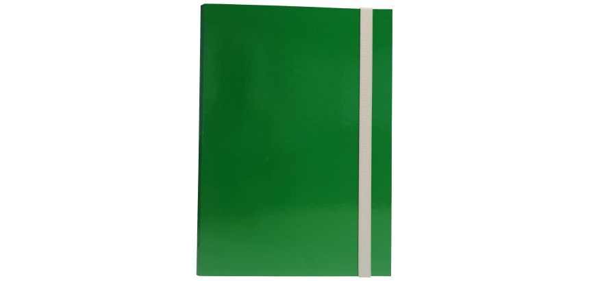 Cartella progetto - con elastico - dorso 3 cm - verde - Starline