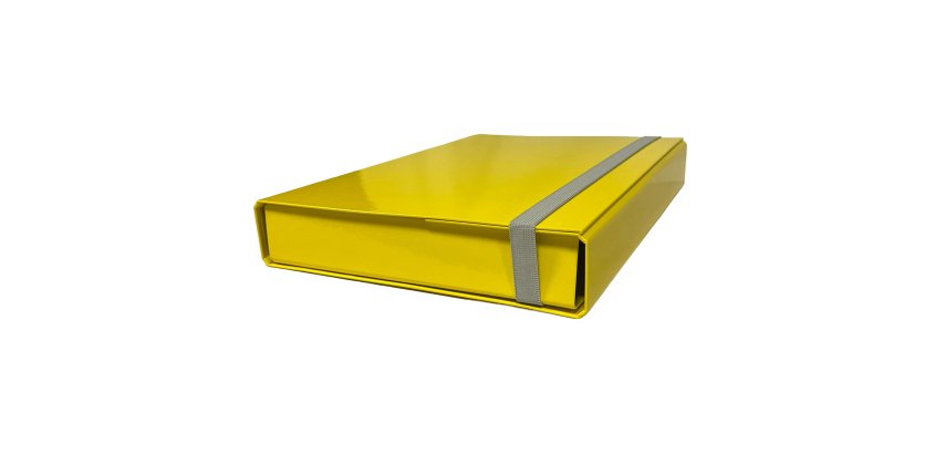 Cartella progetto - con elastico - dorso 5 cm - giallo - Starline