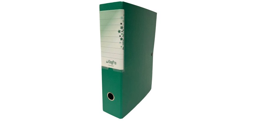 Scatola progetto KingPro - con portaetichetta - dorso 4 cm - verde - Starline