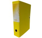 Scatola progetto KingPro - con portaetichetta - dorso 8 cm - giallo - Starline