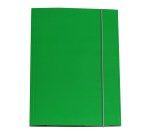 Cartella 3 lembi con elastico Queen - A4 - dorso variabile - cartone plastificato - verde - Starline