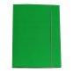 Cartellina con elastico - cartone plastificato - 3 lembi - 25x34 cm - verde - Queen - Starline