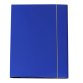 Cartellina con elastico - cartone plastificato - 3 lembi - 25x34 cm - blu - Queen - Starline