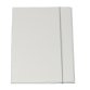 Cartellina con elastico - cartone plastificato - 3 lembi - 25x34 cm - bianco - Queen - Starline