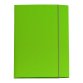 Cartellina con elastico - cartone plastificato - 3 lembi - 25x34 cm - verde prato - Queen - Starline