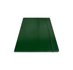 Cartella 3 lembi con elastico - 25 x 34 cm - dorso 1cm - verde - Starline