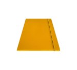 Cartella 3 lembi con elastico - 25 x 34 cm - dorso 1cm - giallo - Starline