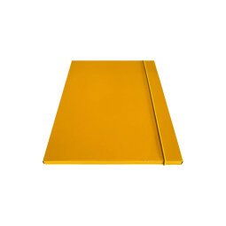 Cartella c/elastico tondo - dorso 1cm - giallo - Starline