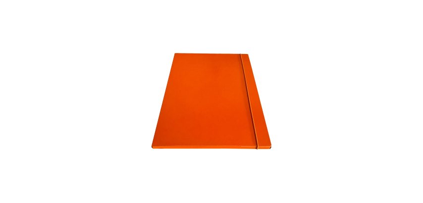Cartella 3 lembi con elastico - 25 x 34 cm - dorso 1cm - arancio - Starline