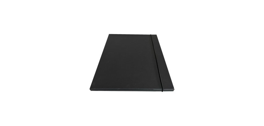 Cartella 3 lembi con elastico - 25 x 34 cm - dorso 1cm - grigio - Starline
