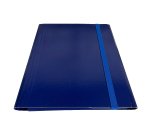 Cartella 3 lembi con elastico piatto - A4 - dorso variabile - blu - Starline