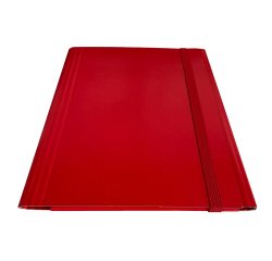 Cartella c/elastico piatto - dorso variabile - rosso - Starline