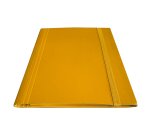 Cartella 3 lembi con elastico piatto - A4 - dorso variabile - giallo - Starline