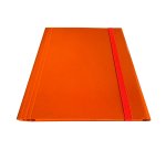 Cartella 3 lembi con elastico piatto - A4 - dorso variabile - arancio - Starline