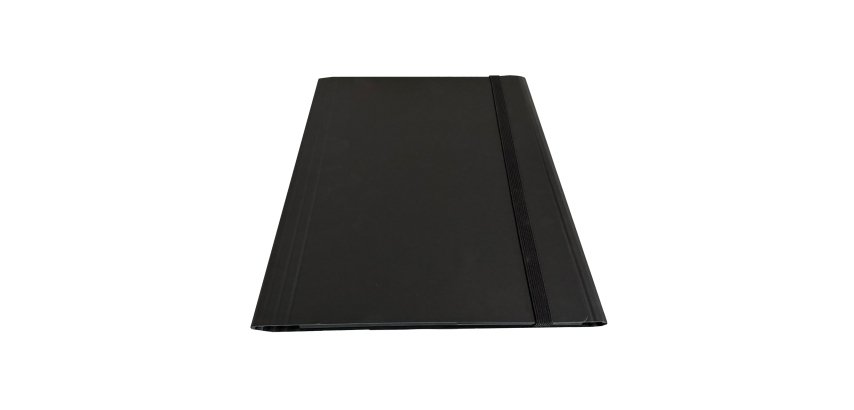 Cartella 3 lembi con elastico piatto - A4 -dorso variabile - grigio - Starline