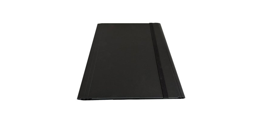 Cartella 3 lembi con elastico piatto - A4 -dorso variabile - grigio - Starline