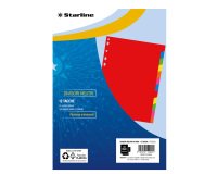 Divisori neutri 12 tacche - A4 Maxi - PPL - colori assortiti - Starline