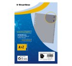 Divisori alfabetici 20 tacche - A4 - PP - grigio - Starline