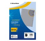 Divisori mensili Gen/Dic  12 tacche - A4 Maxi - PP - grigio - Starline