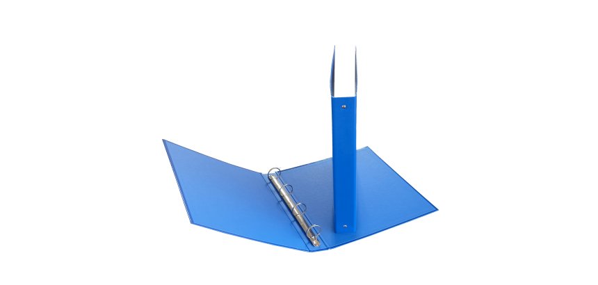 Raccoglitore - 22 x 30 cm - 4 anelli tondi 30 mm - dorso 4 cm - azzurro - Starline